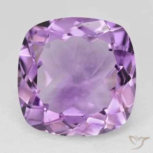 20.53ct 자연스러운 Medium Light Purplish-Violet 자수정, 방석, VS
