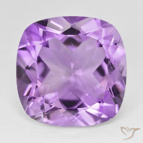 19.53ct 자연스러운 미디엄 퍼플리쉬 바이올렛 자수정, 방석, VVS-VS