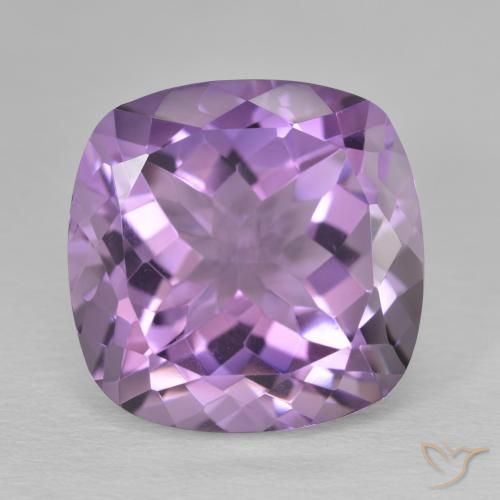 13.03ct 자연스러운 미디엄 바이올렛 자수정, 방석, VVS