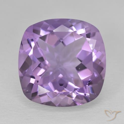 12.47ct 자연스러운 미디엄 바이올렛 자수정, 방석, VVS
