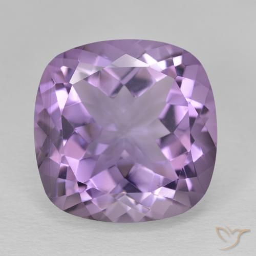 12.37ct 자연스러운 미디엄 바이올렛 자수정, 방석, VVS