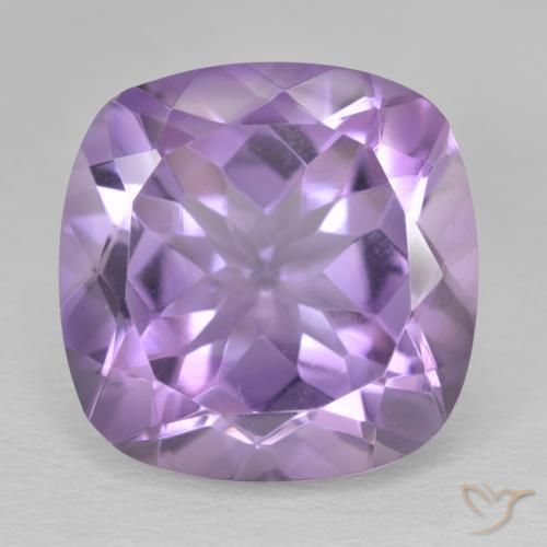 15.12ct 자연스러운 미디엄 바이올렛 자수정, 방석, VVS