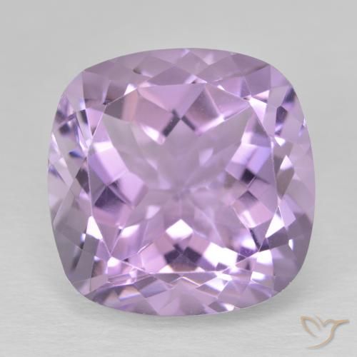 12.93ct 자연스러운 분홍빛이 도는 보라색 자수정, 방석, VVS