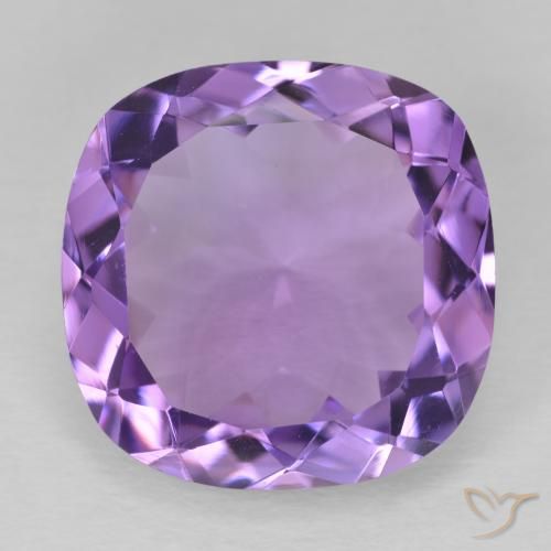 12.20ct 자연스러운 미디엄 바이올렛 자수정, 방석, VVS-VS