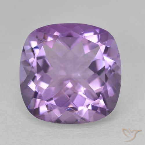12.31ct 자연스러운 미디엄 바이올렛 자수정, 방석, VVS