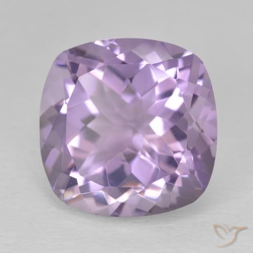 12.61ct 자연스러운 분홍빛이 도는 보라색 자수정, 방석, VVS