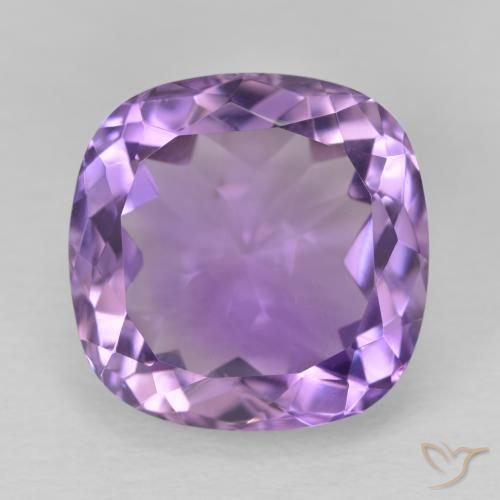 13.19ct 자연스러운 미디엄 핑크 바이올렛 자수정, 방석, VVS
