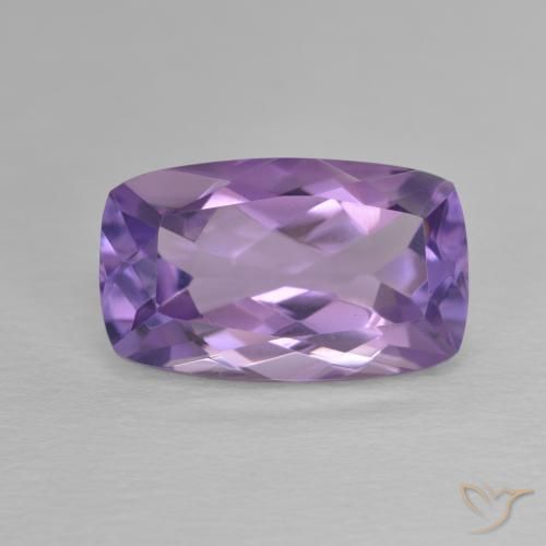 6.12ct 자연스러운 미디엄 바이올렛 자수정, 방석, VVS