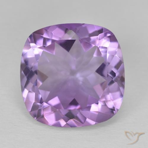 11.90ct 자연스러운 미디엄 바이올렛 자수정, 방석, VVS