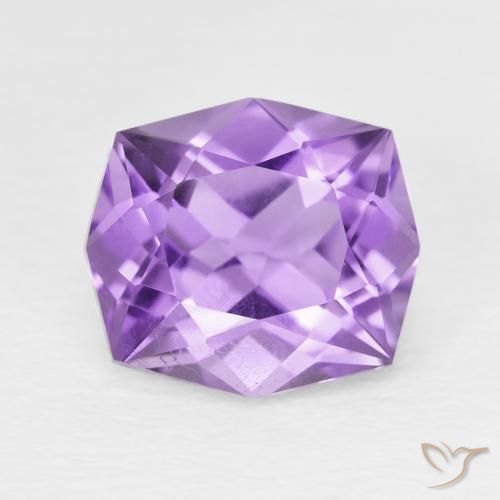 5.14ct 자연스러운 딥 바이올렛 자수정, 팬시한, VS