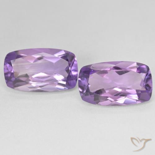 11.30ctw 자연스러운 Medium Light Purplish-Violet 자수정, 방석, VS