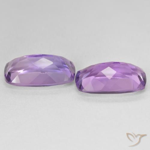 11.30캐럿 천연 Medium Light Purplish-Violet 자수정 보석, 방석, VS