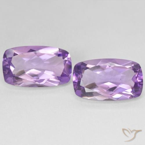 11.50ctw 자연스러운 Medium Light Purplish-Violet 자수정, 방석, VS