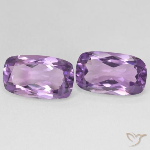 11.30캐럿 천연 Medium Light Purplish-Violet 자수정 보석, 방석, VVS