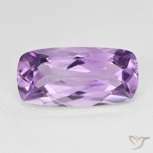 7.55ct 자연스러운 라이트 미디엄 바이올렛 자수정, 방석, VVS
