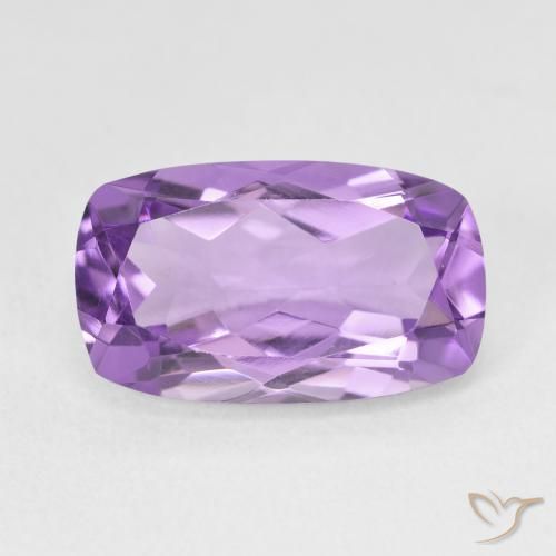 5.68ct 자연스러운 미디엄 바이올렛 자수정, 방석, VVS