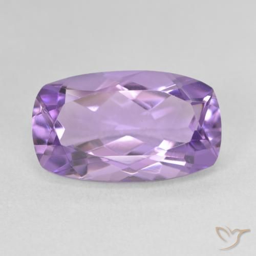 5.38ct 자연스러운 미디엄 바이올렛 자수정, 방석, VVS-VS