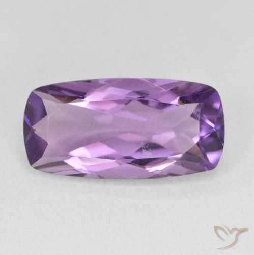 6.55ct 자연스러운 보라색 보라색 자수정, 방석, VVS-VS