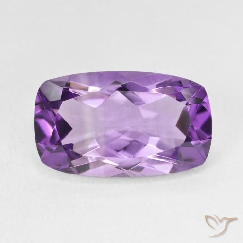5.64ct 자연스러운 보라색 보라색 자수정, 방석, VVS