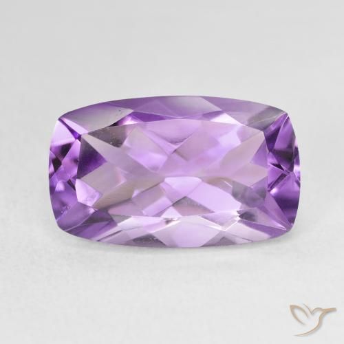 5.98ct 자연스러운 Medium Light Purplish-Violet 자수정, 방석, VVS