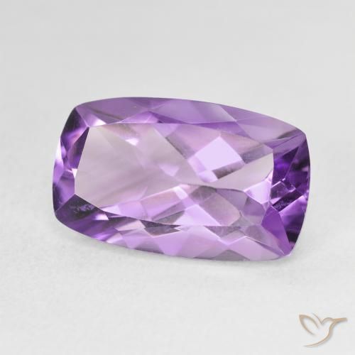 5.98캐럿 천연 Medium Light Purplish-Violet 자수정, 방석, VVS