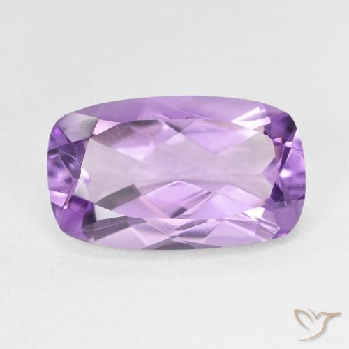 5.70ct 자연스러운 보라색 보라색 자수정, 방석, VVS