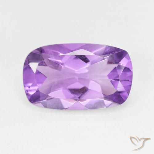 4.98ct 자연스러운 보라색 보라색 자수정, 방석, VS