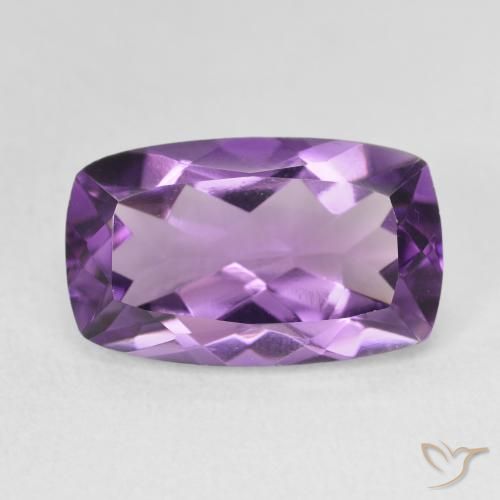 5.82ct 자연스러운 가지 보라색 자수정, 방석, VVS