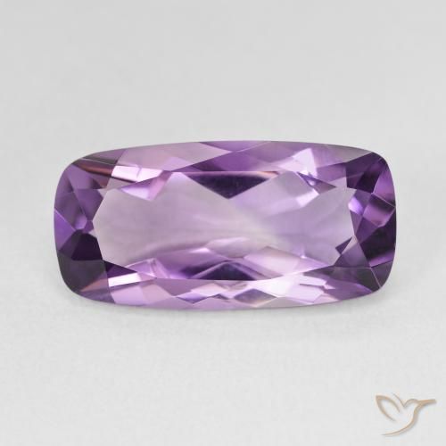 6.83ct 자연스러운 미디엄 바이올렛 자수정, 방석, VVS