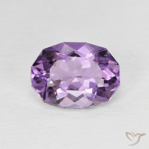 2.33ct 자연스러운 보라색 보라색 자수정, 타원형, VS-SI