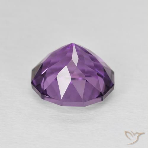 2.55캐럿 천연 Medium Dark-Violet 자수정, 둥근, VVS