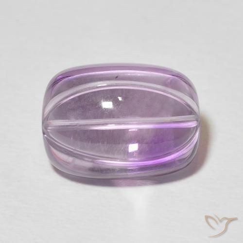 5.28ct 자연스러운 미디엄 핑크 바이올렛 자수정, 팬시한, 투명한