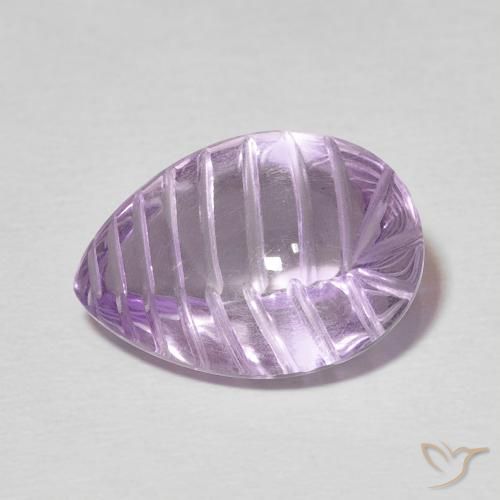 7.26ct 자연스러운 상그리아 바이올렛 자수정, 배 모양, 투명한