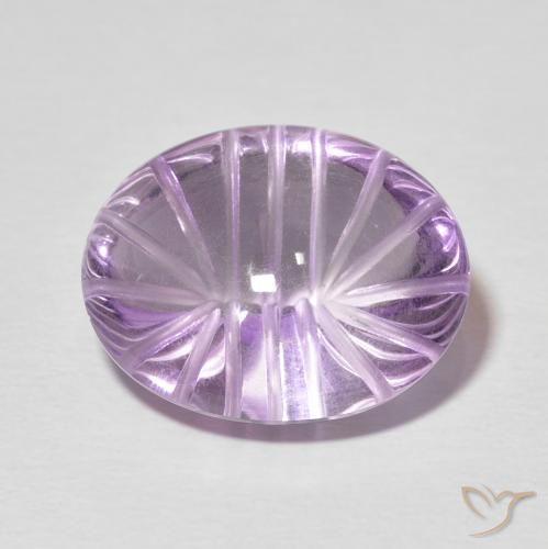 11.16ct 자연스러운 미디엄 핑크 바이올렛 자수정, 타원형, 투명한