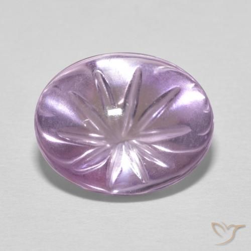 6.31ct 자연스러운 난초 자수정, 타원형, 투명한