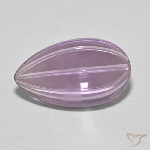 6.08ct 자연스러운 상그리아 바이올렛 자수정, 배 모양, 투명한