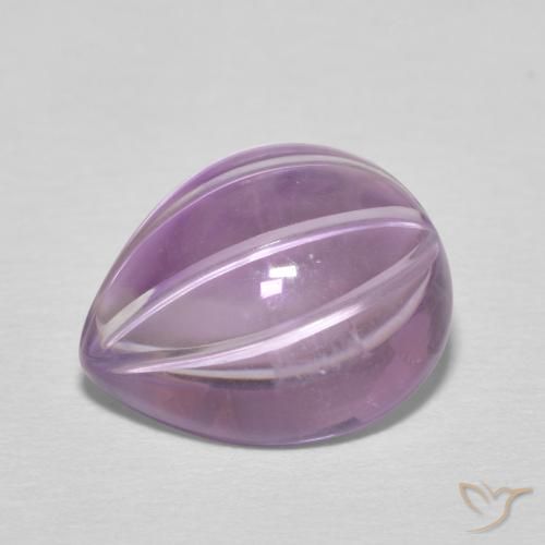 6.08ct 자연스러운 상그리아 바이올렛 자수정, 배 모양, 투명한