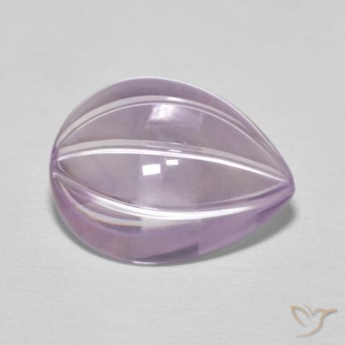 6.20ct 자연스러운 라이트 마젠타 자수정, 배 모양, 투명한