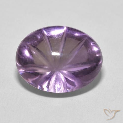 10.21ct 자연스러운 Medium Light Purplish-Violet 자수정, 타원형, 투명한