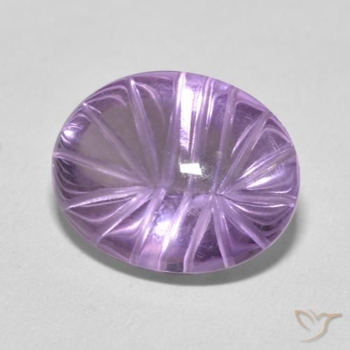 8.66캐럿 천연 Medium Light Purplish-Violet 자수정, 타원형, 투명한