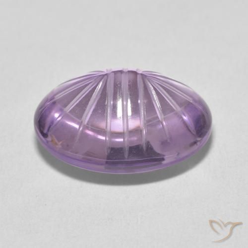 8.66캐럿 천연 Medium Light Purplish-Violet 자수정, 타원형, 투명한
