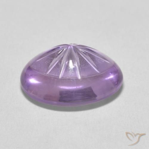 5.74캐럿 천연 Medium Light Purplish-Violet 자수정, 타원형, 투명한