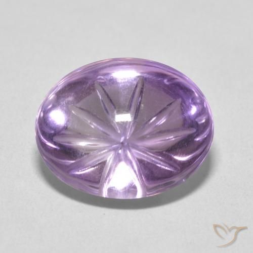 8.86ct 자연스러운 Medium Light Purplish-Violet 자수정, 타원형, 투명한