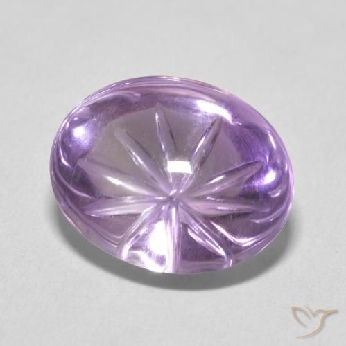 8.86캐럿 천연 Medium Light Purplish-Violet 자수정, 타원형, 투명한