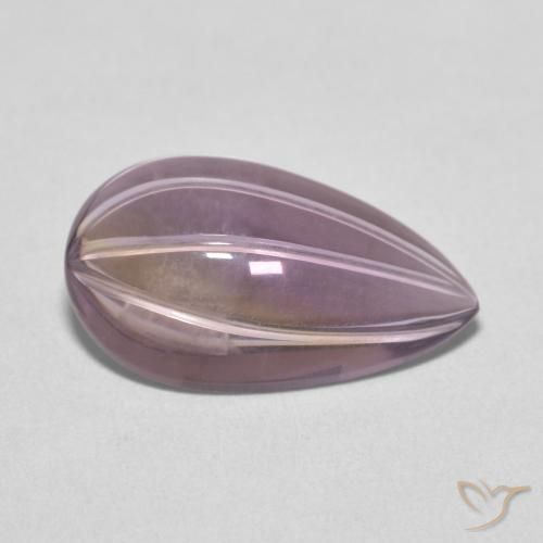 5.33ct 자연스러운 라이트 바이올렛 자수정, 배 모양, 투명한