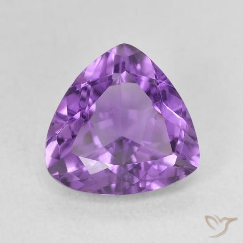 2.85ct 자연스러운 미디엄 바이올렛 자수정, 일조, VVS-VS