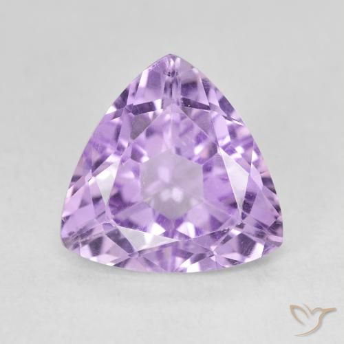3.03ct 자연스러운 분홍빛이 도는 보라색 자수정, 일조, VS