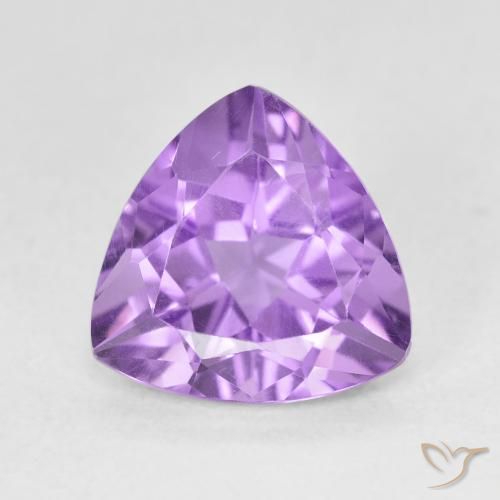 2.87ct 자연스러운 분홍빛이 도는 보라색 자수정, 일조, VVS