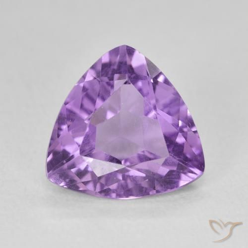 2.75ct 자연스러운 미디엄 바이올렛 자수정, 일조, VVS-VS