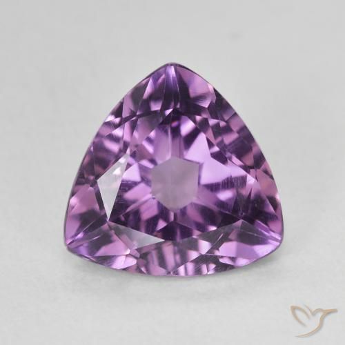 2.87ct 자연스러운 미디엄 바이올렛 핑크 자수정, 일조, VVS-VS